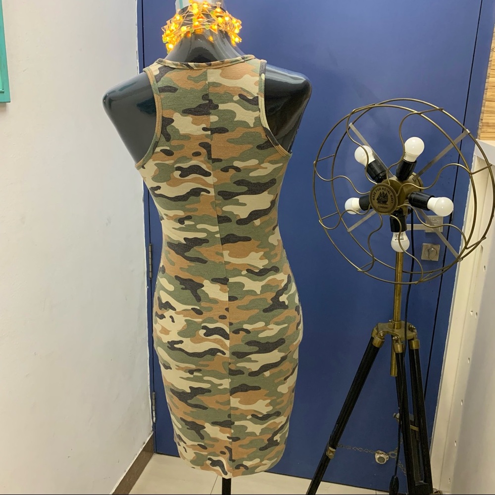 ⚡️ FOREVER 21 Army Print Stretchable Dress - Picture 5 of 10